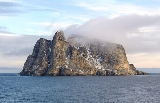 Coastal Clouds on a Barren Island near Baffin Island in Nunavut, Canada