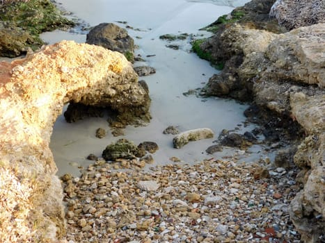 stones and rocks at the sea