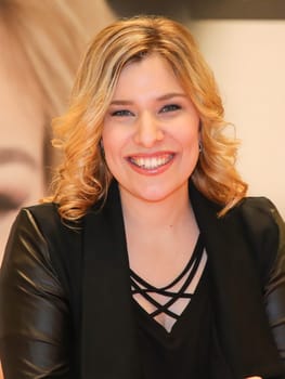 Laura Wilde at an autograph session on 24.01.2018 in Magdeburg