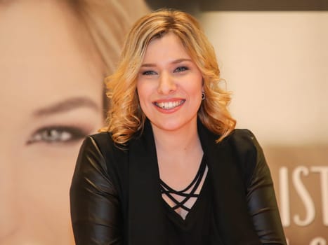 Laura Wilde at an autograph session on 24.01.2018 in Magdeburg