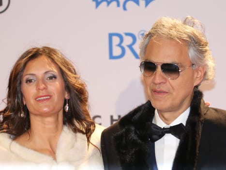 Andrea Bocelli with his wife Veronica at Schlager Champions - The big party of the best on 13.01.2018 in Berlin