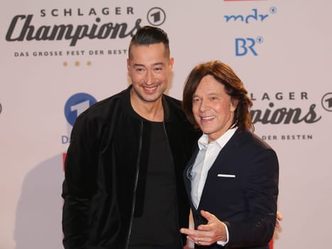 Magician Farid and singer Jürgen Drews at Schlager Champions - The great festival of the best on 13.01.2018 in Berlin