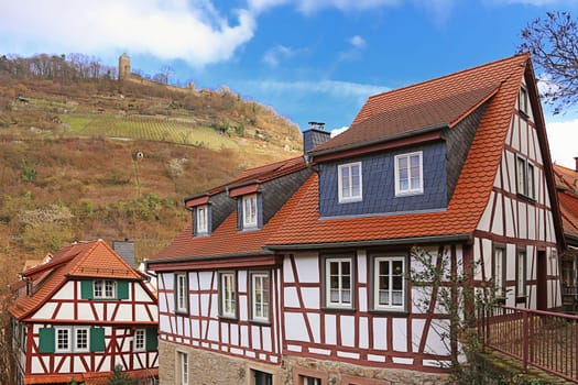 In the old town of Heppenheim an der Bergstraße