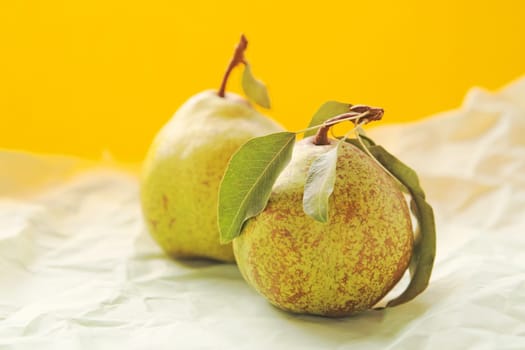 Fresh pears in natural light