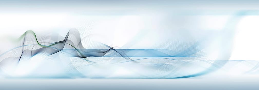 abstract line network in predominantly blue-,green-blue- and blue-gray color on a white background. Partial light-dark contrasts. Lines,movement,creativity,power,symbol,dynamics,net,concept.