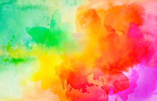 watercolor bright summer colored paper banner