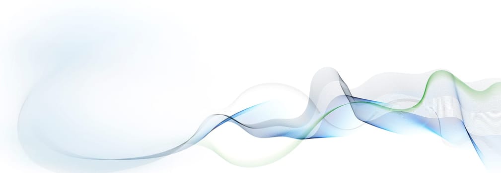 abstract line network in predominantly blue-,green-blue- and blue-gray color on a white background. Partial light-dark contrasts. Lines,movement,creativity,power,symbol,dynamics,net,concept.