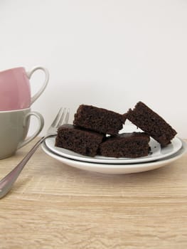 Homemade Chocolate Brownies Cake