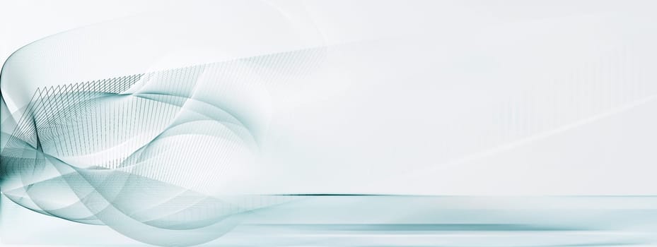 abstract line network in predominantly blue-,green-blue- and blue-gray color on a white background. Lines,movement,concept,force,symbol,dynamics,net.