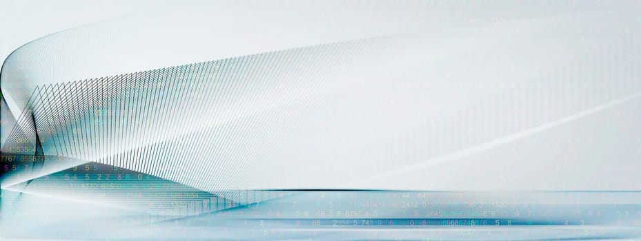 abstract line network in predominantly blue-,green-blue- and blue-gray color on a white background. Lines,movement,concept,force,symbol,dynamics,net.