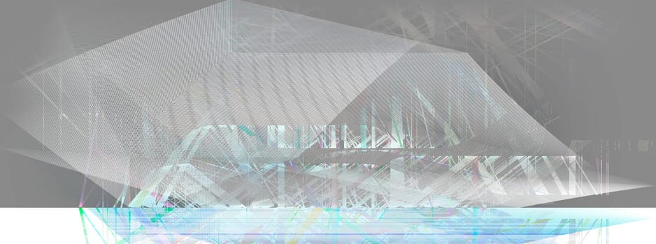 abstract straight line network in predominantly light blue,light grey and pastel coloured,white colour. Straight,lines,landscape,drawing,movement,creativity,symbol,dynamics,net,concept.