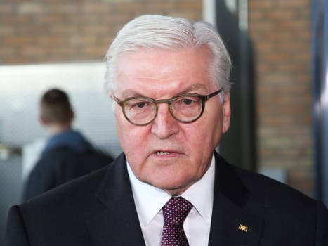 Federal President Dr. Frank-Walter Steinmeier during his inaugural visit to Wolmirstedt on 14.02.2018