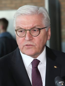 Federal President Dr. Frank-Walter Steinmeier during his inaugural visit to Wolmirstedt on 14.02.2018
