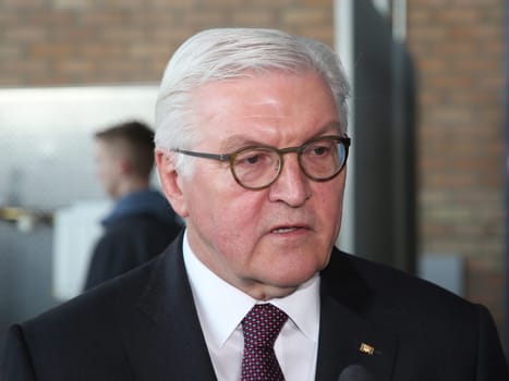 Federal President Dr. Frank-Walter Steinmeier during his inaugural visit to Wolmirstedt on 14.02.2018