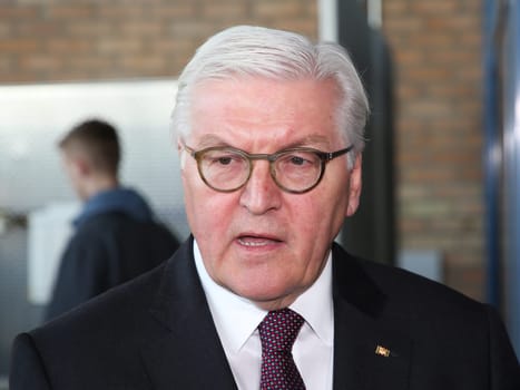 Federal President Dr. Frank-Walter Steinmeier during his inaugural visit to Wolmirstedt on 14.02.2018