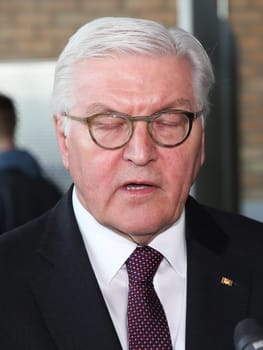 Federal President Dr. Frank-Walter Steinmeier during his inaugural visit to Wolmirstedt on 14.02.2018