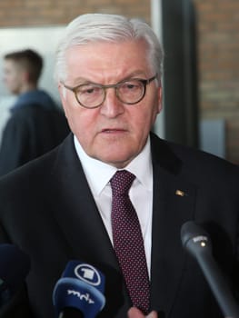 Federal President Dr. Frank-Walter Steinmeier during his inaugural visit to Wolmirstedt on 14.02.2018