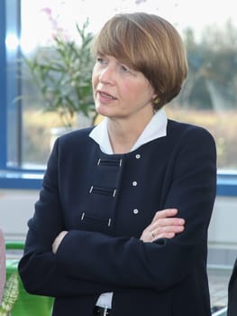Elke Büdenbender,wife of Federal President Dr. Frank-Walter Steinmeier during her inaugural visit to Wolmirstedt on 14.02.2018