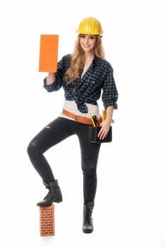 Female bricklayer