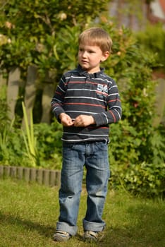Boy in the garden