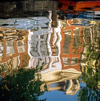 Reflection in canal,  Amsterdam