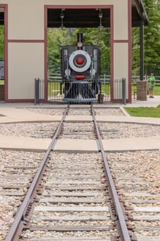 Thistle, Utah - June 06, 2015: Fork Canyon. Rest area between Price and Spanish Fork. The Utah Department of Transportation has opened a stop along Highway 6, which is the main corridor between the southeast of Utah and the Wasatch Front. This place has so much history with railways and mines.