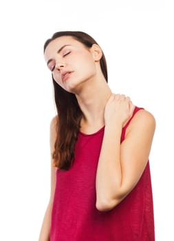 Young woman looking tired