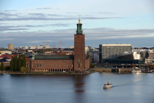 Stockholm City Hall is the building of the Municipal Council.