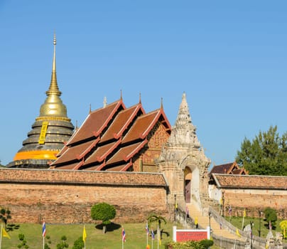 Ancient temple of Wat Phra That Lampang Luang in Lampang,Thailand