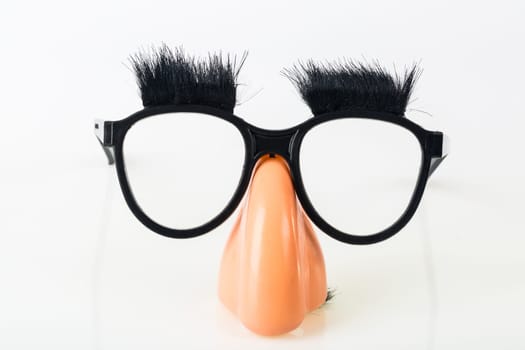 Funny mask cropped on white background