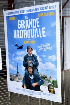 Memorial celebration in honor of the fiftieth anniversary of the filming of the Great Ramble with Bourvil and Louis De Funes on Mende airfield in the French department of Gard. Because the last scene of the film it proceeded with the launch of two gliders.