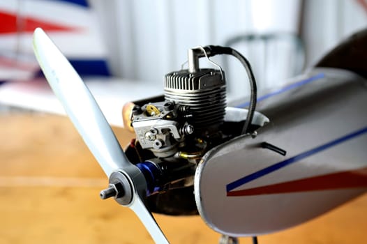 model airplanes presentation on the Mende airfield in the French department of Gard.