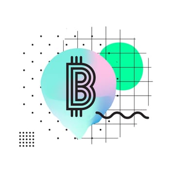 Vector abstract background, illustrative typography horizontal banner for Blockchain , cryptocurrencies , bitcoin and distributed ledger technology concept. Block chain , network connect