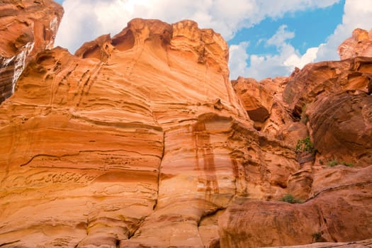Petra, the capital of the kingdom of the Nabateans in ancient times. UNESCO World Heritage