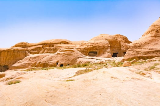 Nature of Petra, Jordan. Petra is one the New Seven Wonders of the World. The city of Petra was lost for over 1000 years.