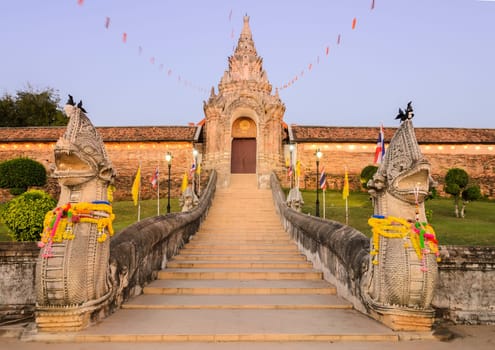 Ancient Buddhist temple of Wat Phra That Lampang Luang in Lampang,Thailand