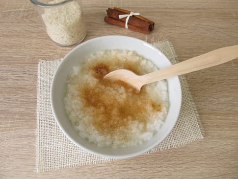 Rice Congee with Cinnamon