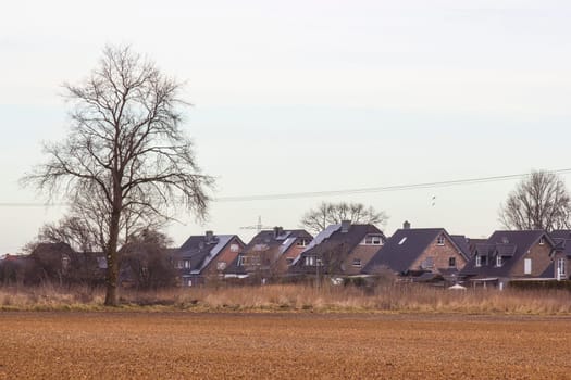 German countryside landscape, Lower Rhine Region