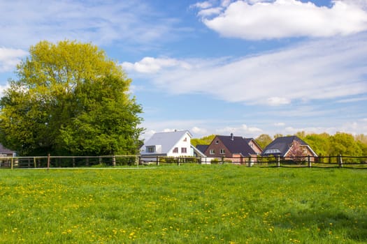 German countryside landscape, Lower Rhine Region