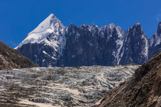 Argentiere Glacier. Mont Blanc Massif, Alps, France