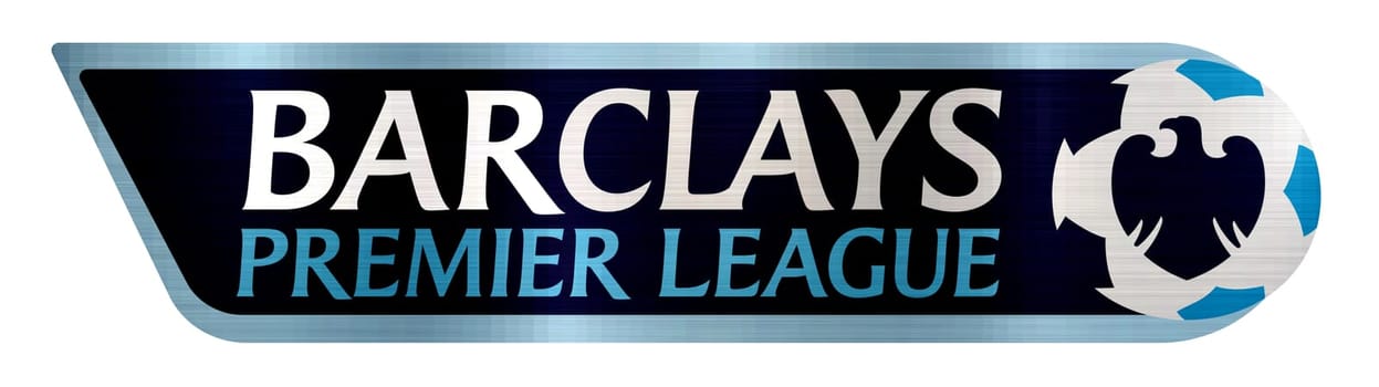 premier league logo football metallic illustration