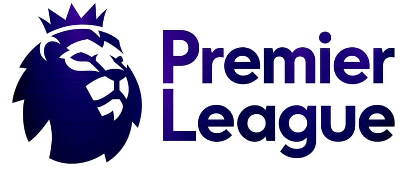 premier league logo football metallic illustration