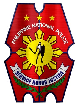philippines national police metallic illustration