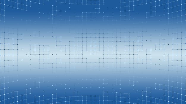 Abstract background of a grid of squares. 3d rendering.