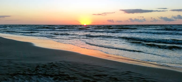 Sunset in Lubiatowo - Baltic Sea, Poland