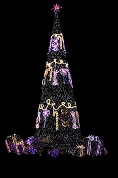 Illuminated Christmas tree