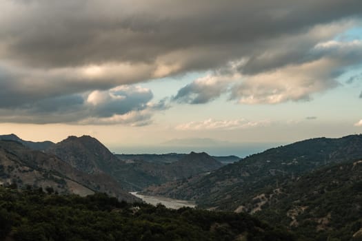 Aeolian Islands nebrodi views from the mountains in Sicily