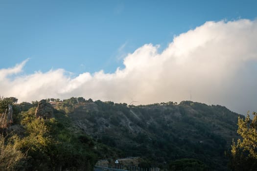 Wind generators in nebrodi mountain Sicily