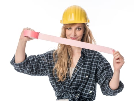 Craftsmen with tape