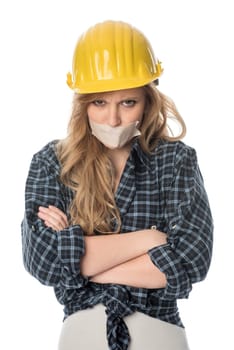Female craftsman is sour